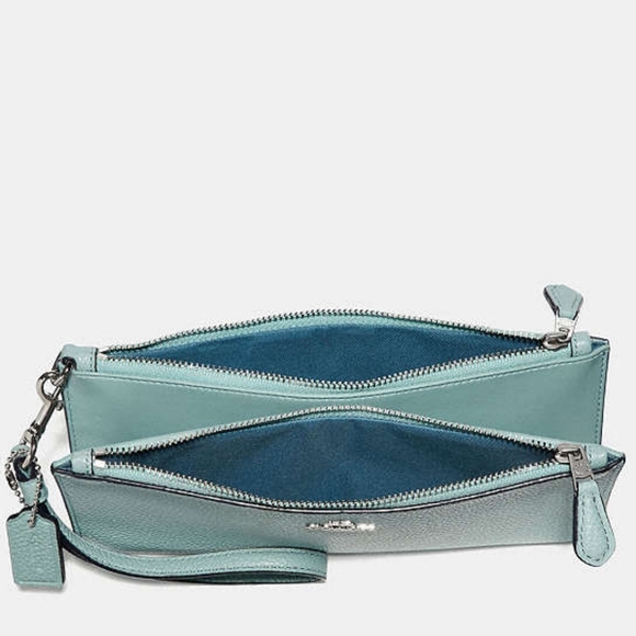 Coach Wristlet Double Zip Wallet - Picture 2 of 6